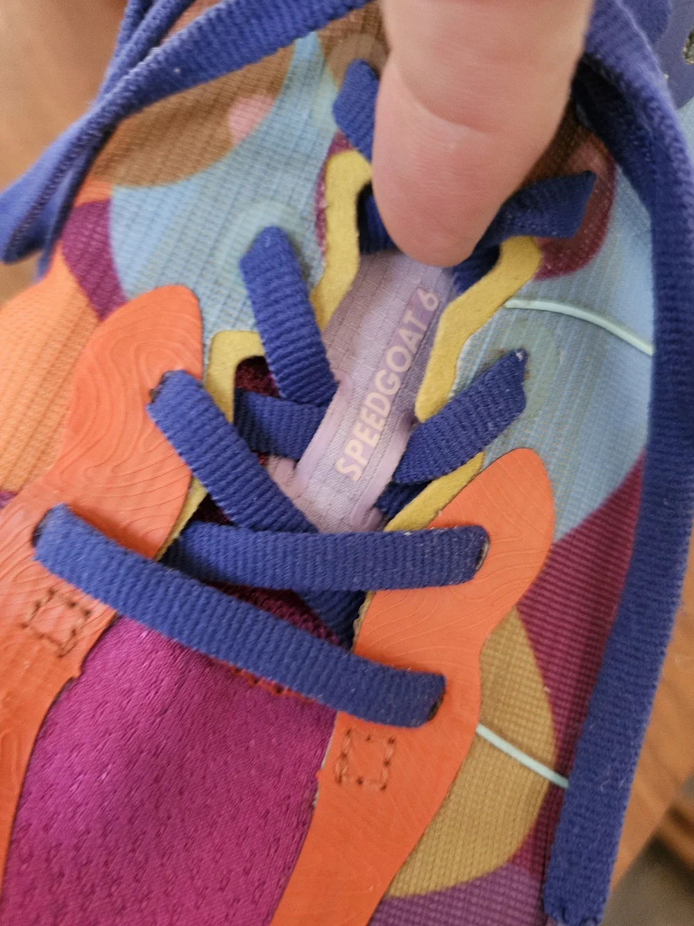 Hoka Speedgoat 6 Studio Proba Sneakers Teal, Orange & Pink, Purple 6MD